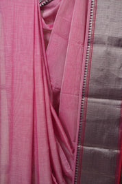 Pink Narayan Peth Cotton Saree - SRPNPCS45