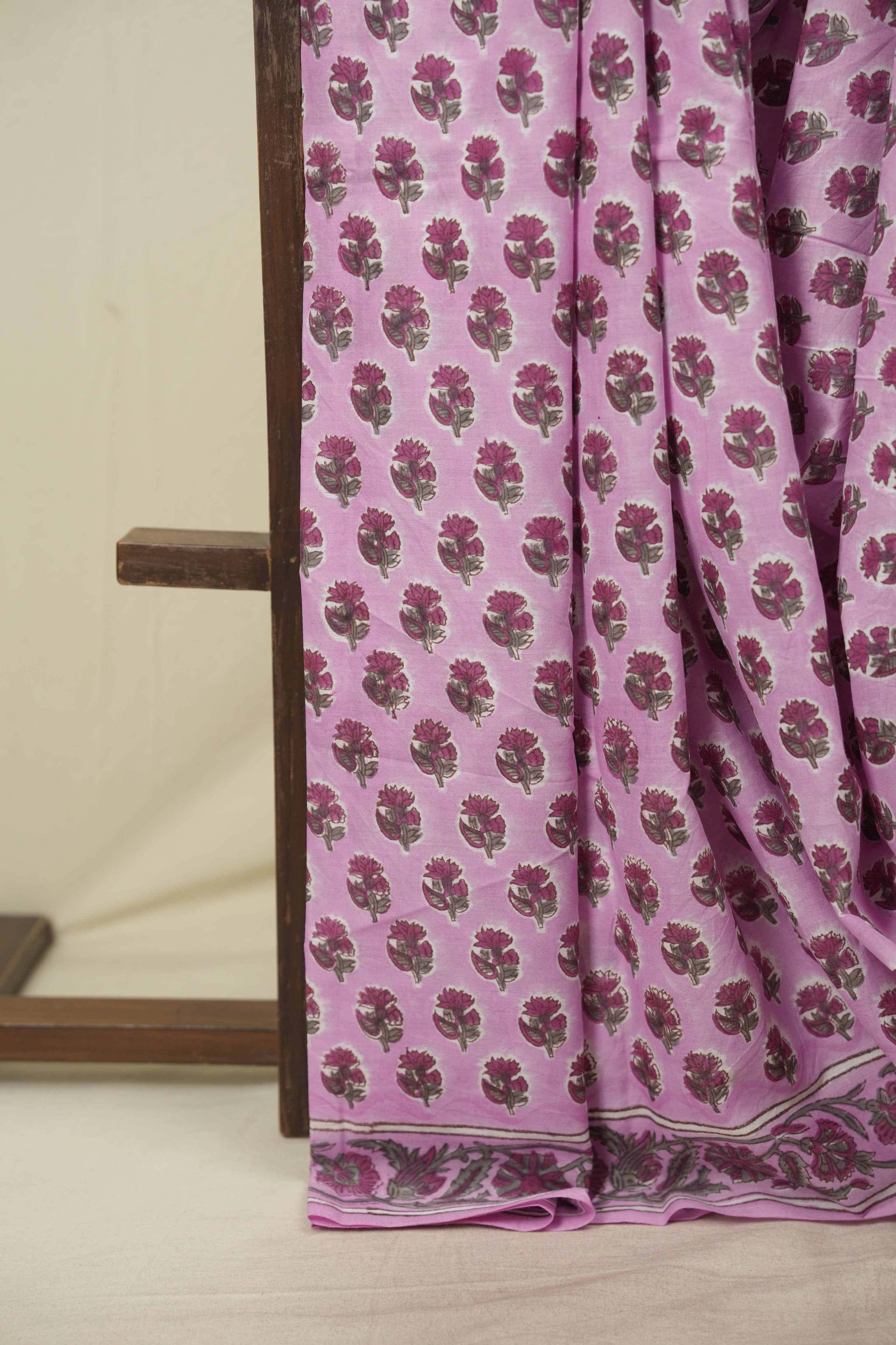 Pink HBP Cotton Saree - SRPCS3722