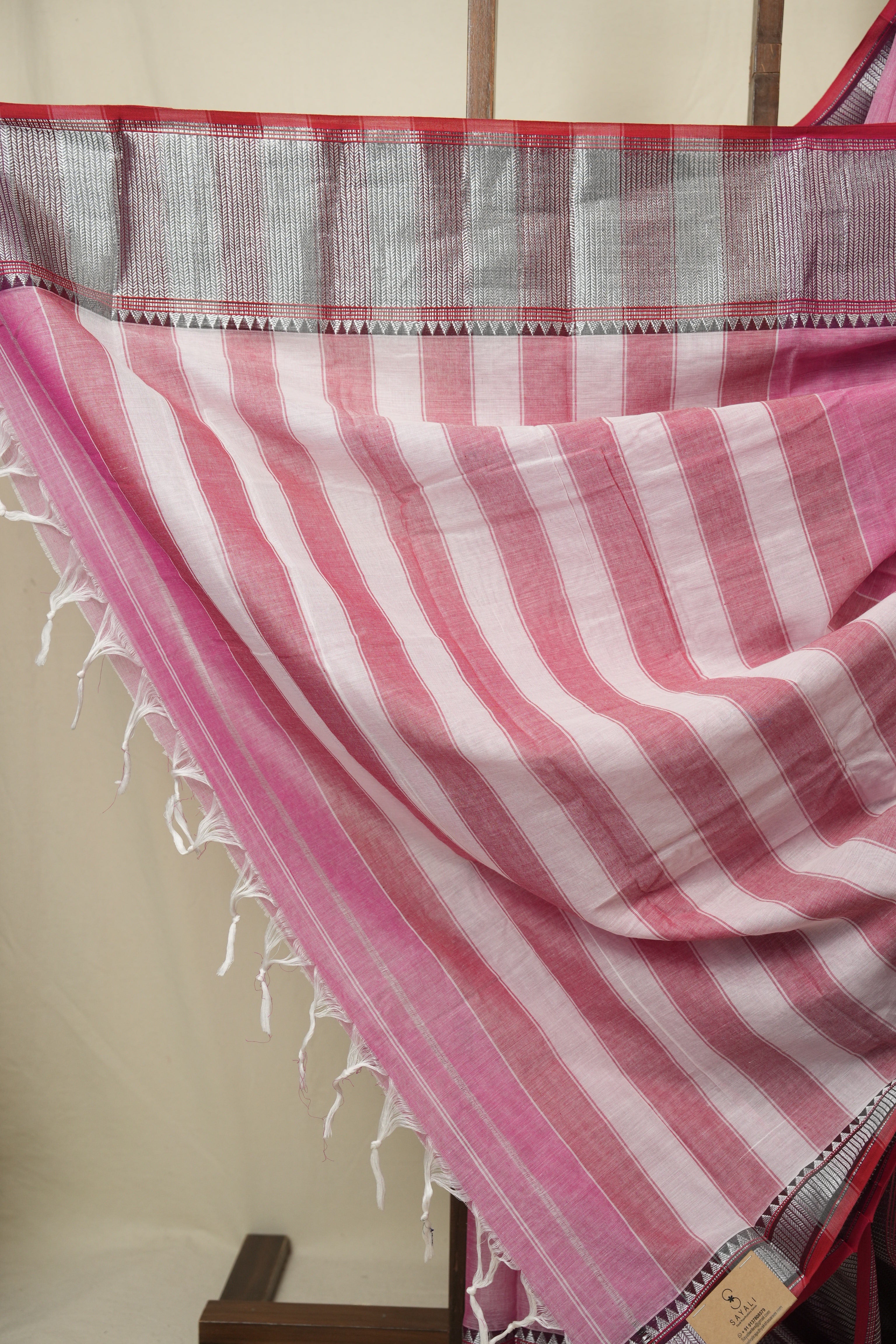 Pink Narayan Peth Cotton Saree - SRPNPCS45