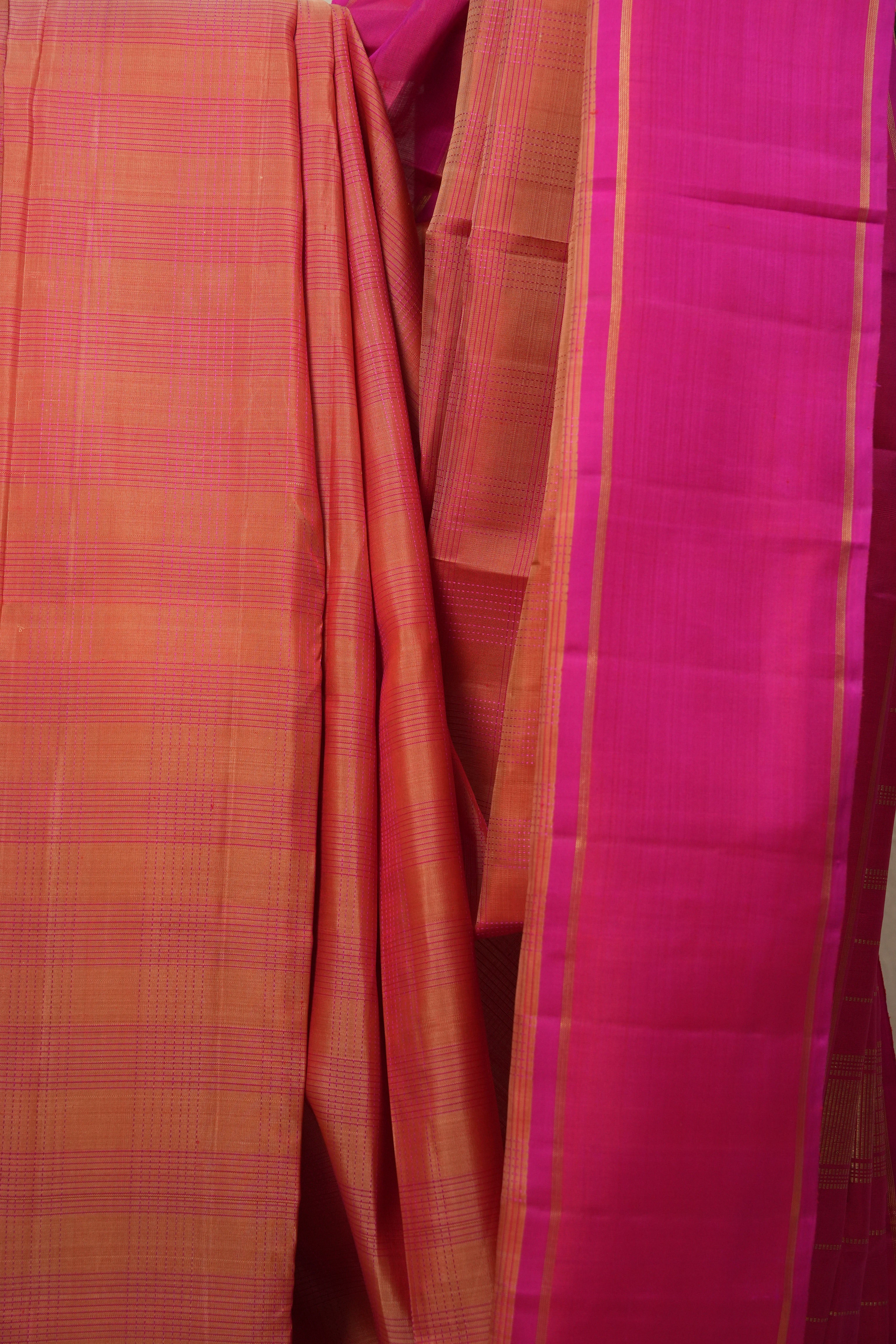 Peach Kanjivaram Silk Saree - SRPKSS929