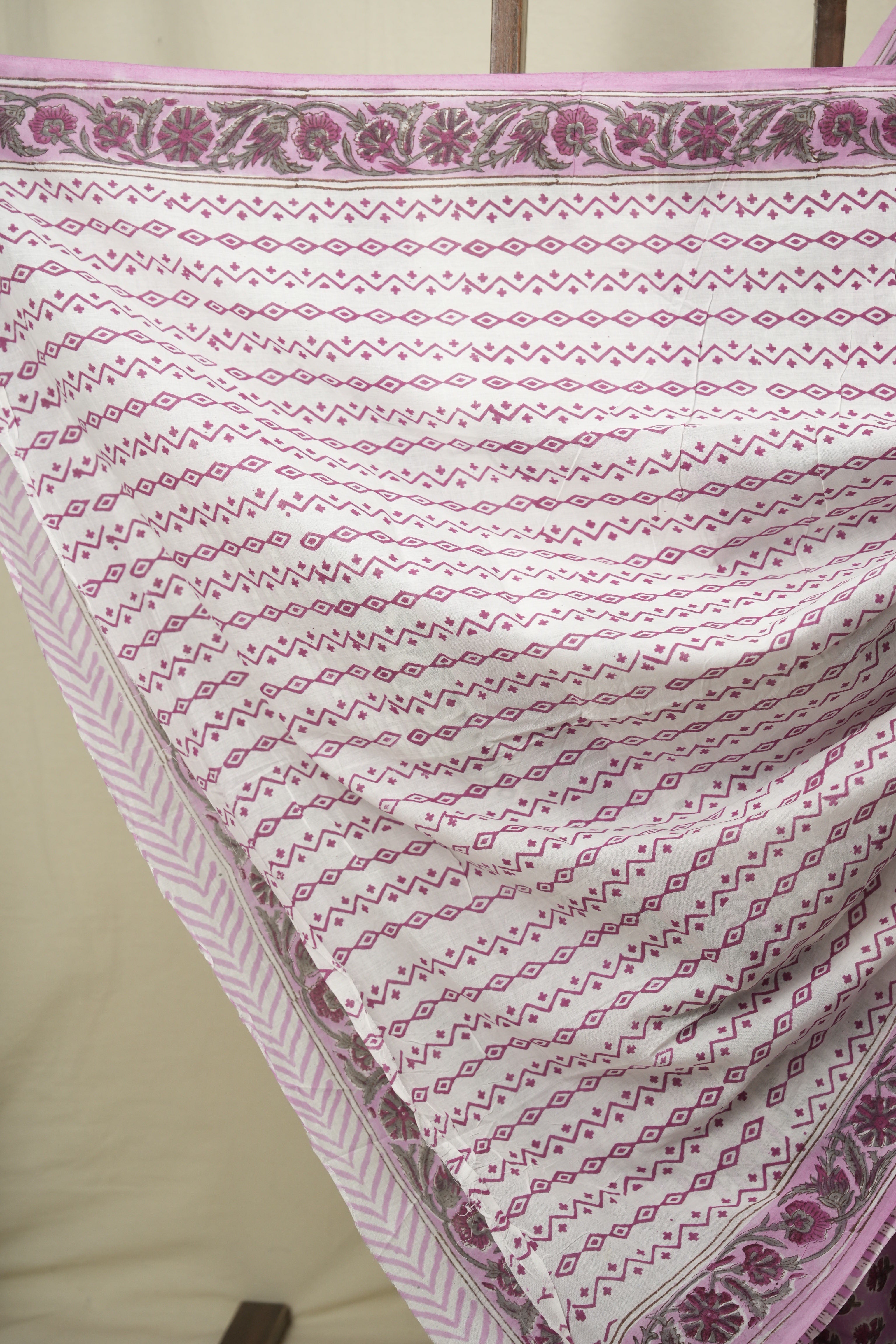 Pink HBP Cotton Saree - SRPCS3722