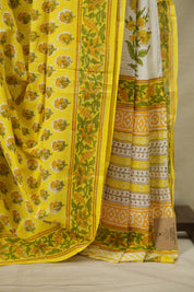 Yellow HBP Cotton Saree - SRYCS3721