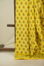 Yellow HBP Cotton Saree - SRYCS3721