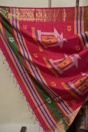 Wine Mulberry Silk Saree - SRWMSS13