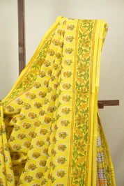 Yellow HBP Cotton Saree - SRYCS3721