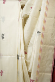 White Mulberry Silk Saree - SRWMSS09
