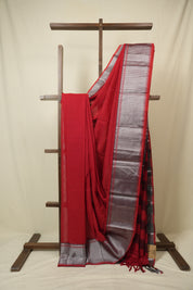 Red Narayan Peth Cotton Saree - SRRNPCS47