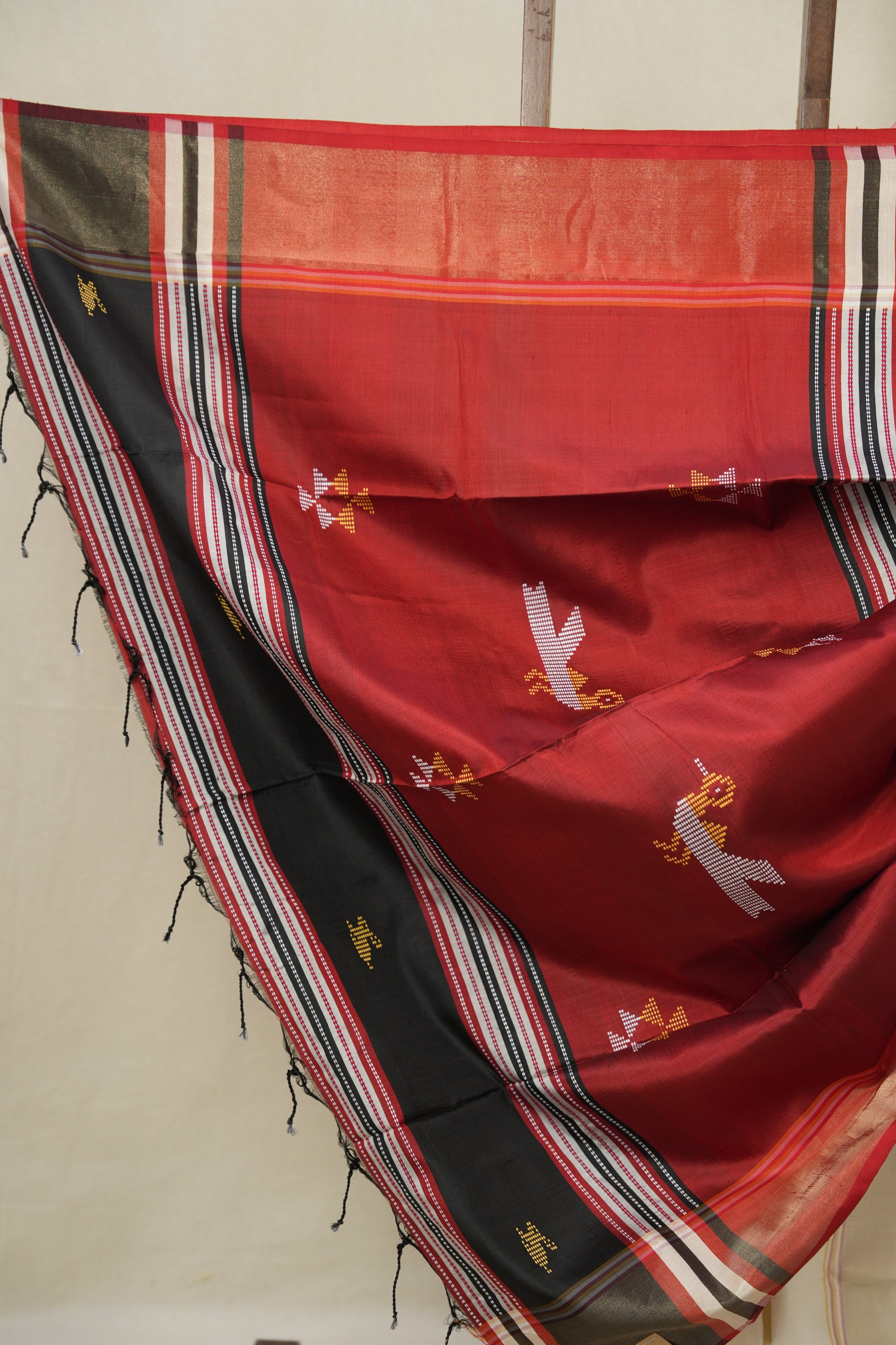 White Mulberry Silk Saree - SRWMSS09