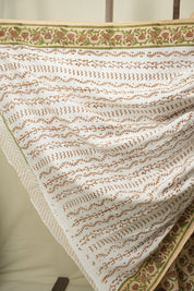 Cream HBP Cotton Saree - SRCCS3720