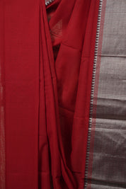 Red Narayan Peth Cotton Saree - SRRNPCS47