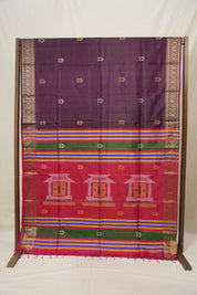 Wine Mulberry Silk Saree - SRWMSS13