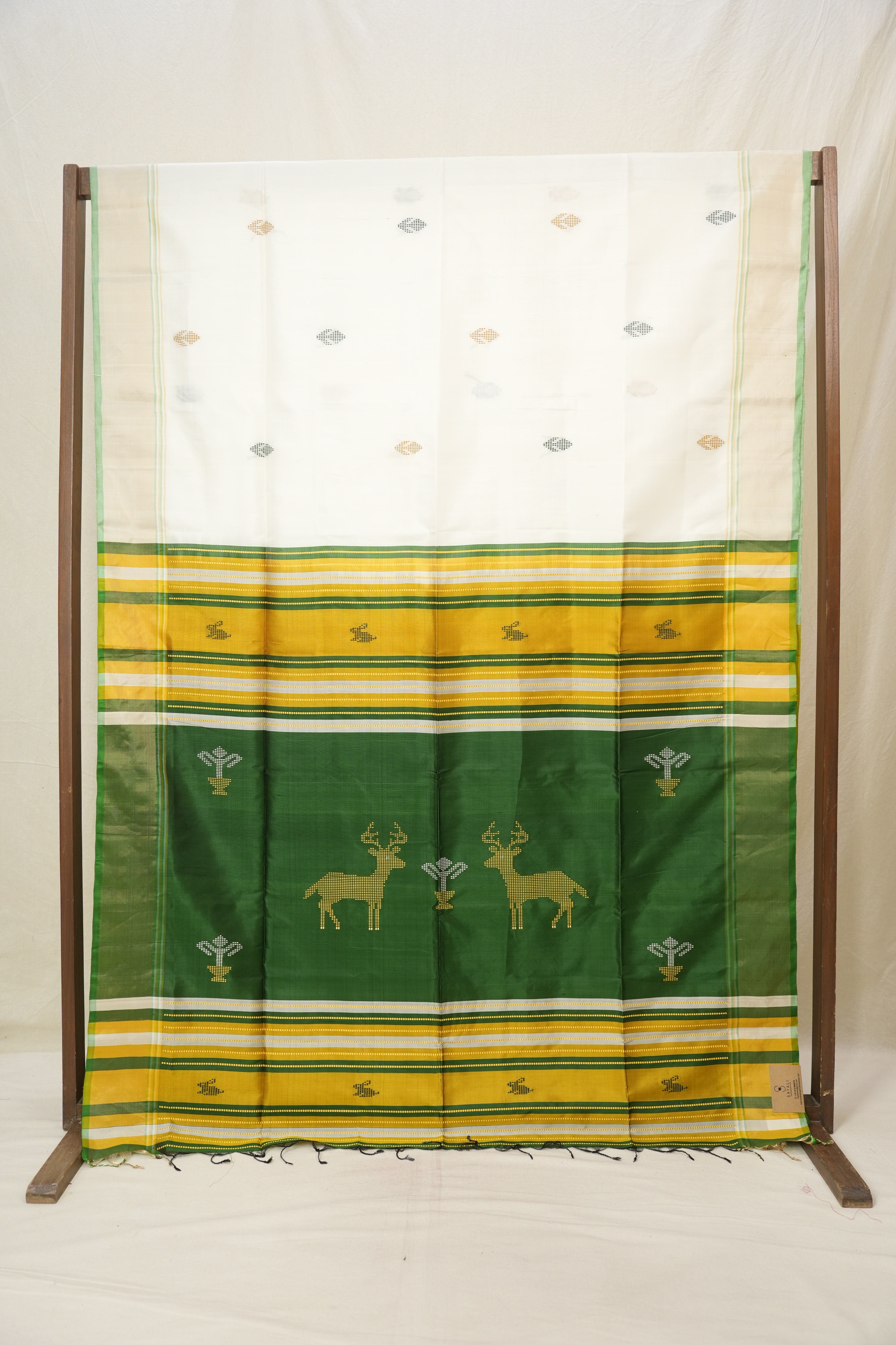 White Mulberry Silk Saree - SRWMSS08