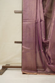 Violet Gold Maheshwari Tissue Saree - SRVGMTS687