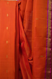 Orange Kanjivaram Silk Saree - SROKSS1058