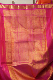 Orange Kanjivaram Silk Saree - SROKSS1058