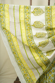 Mint Green HBP Cotton Saree - SRMGCS3719