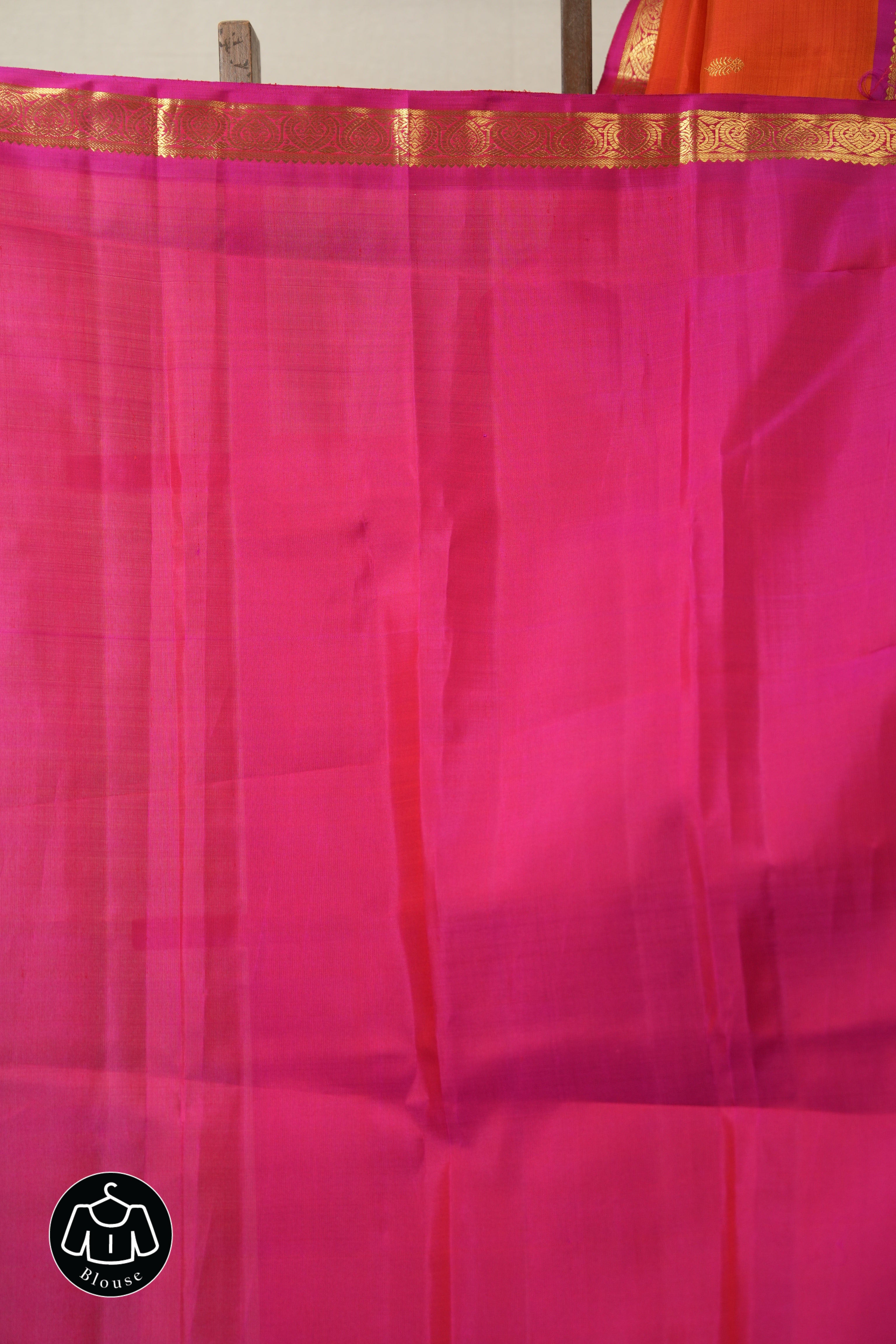 Orange Kanjivaram Silk Saree - SROKSS1058