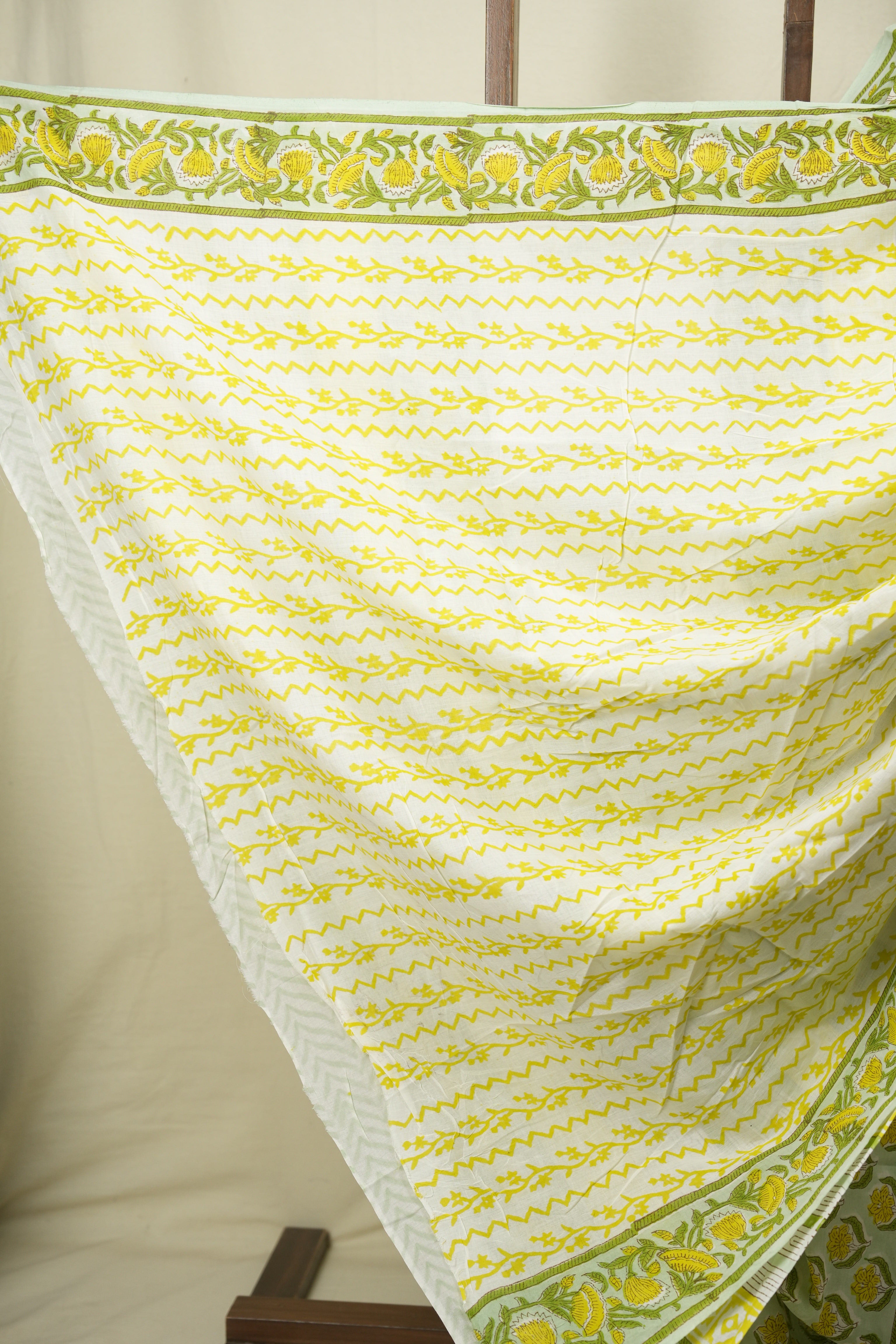 Mint Green HBP Cotton Saree - SRMGCS3719