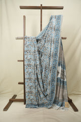 Grey HBP Cotton Saree - SRGCS3716