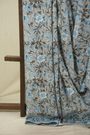 Grey HBP Cotton Saree - SRGCS3716