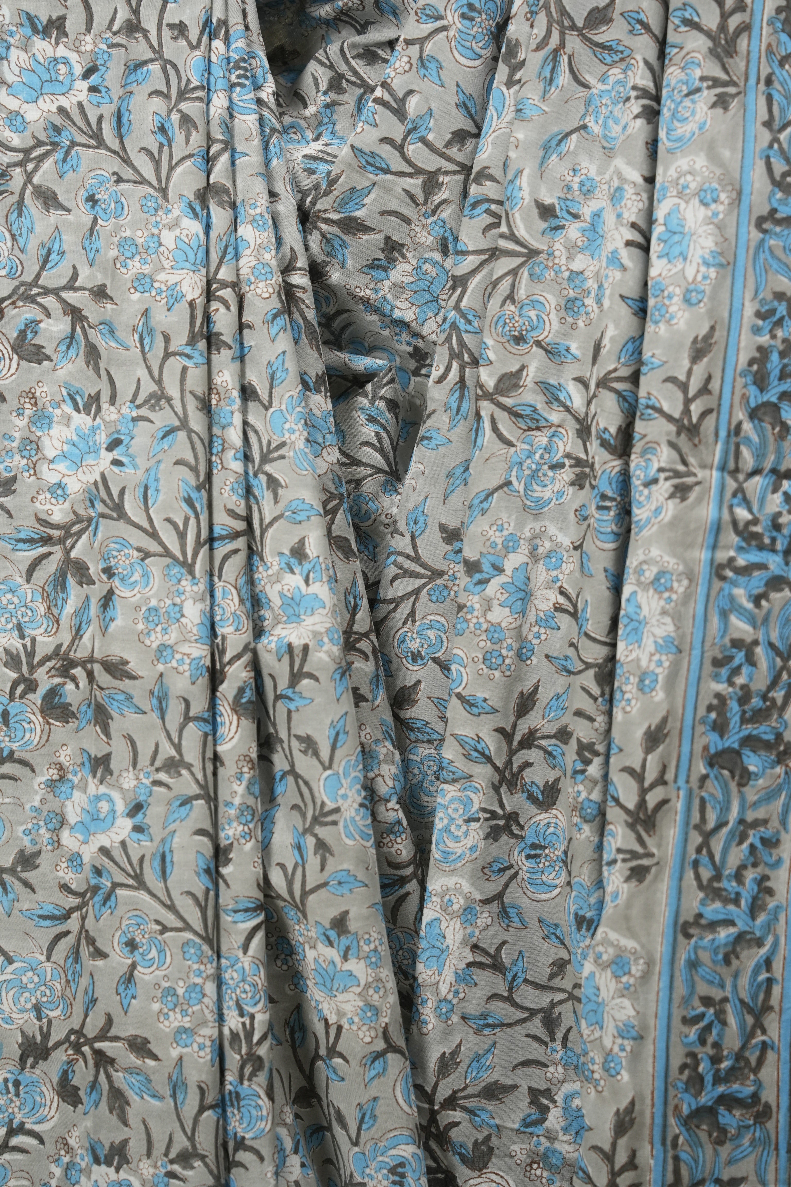 Grey HBP Cotton Saree - SRGCS3716