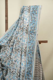 Grey HBP Cotton Saree - SRGCS3716