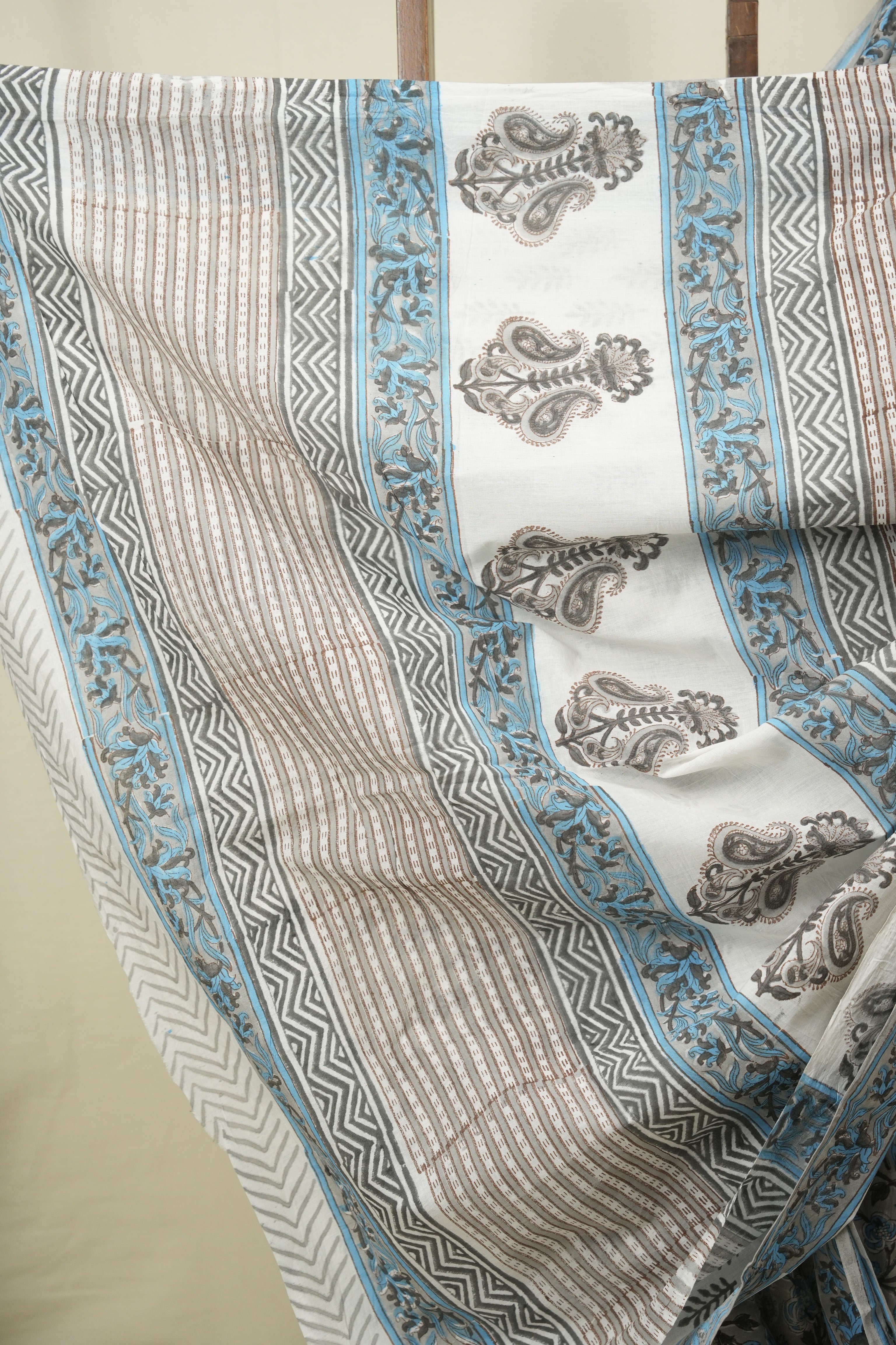 Grey HBP Cotton Saree - SRGCS3716