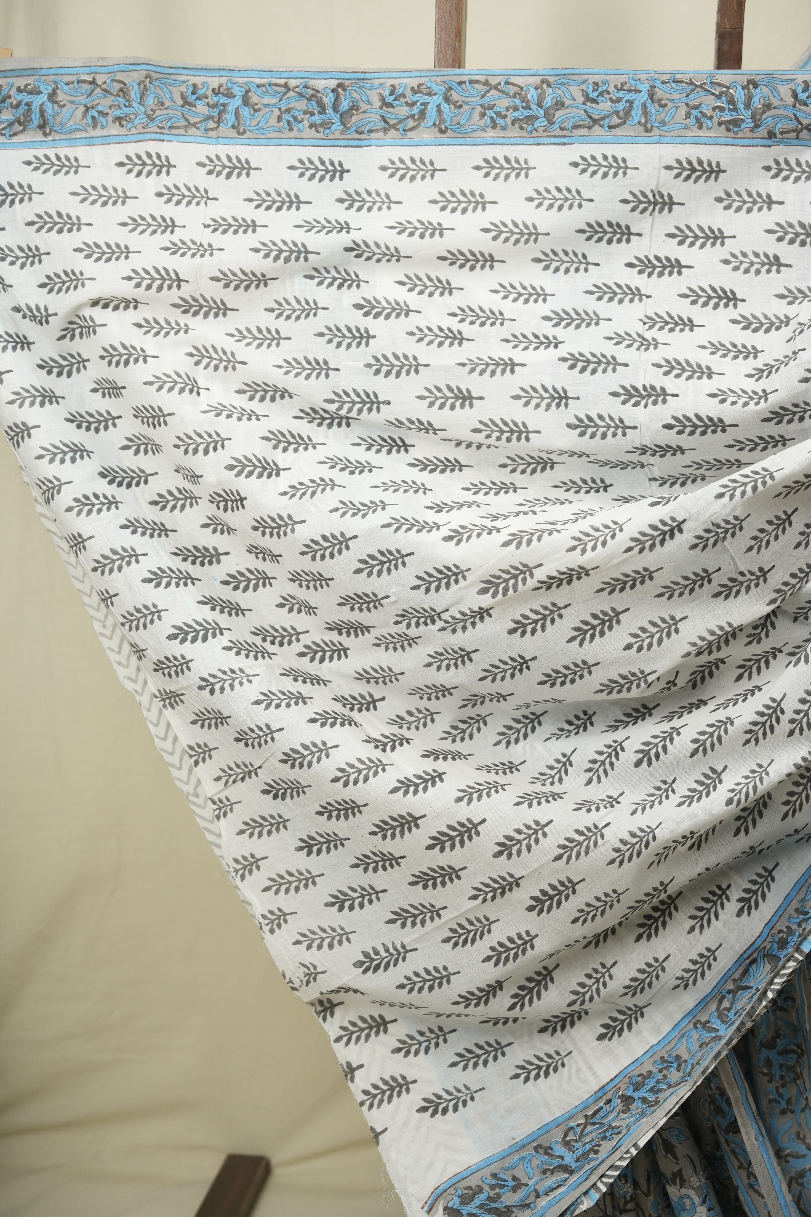 Grey HBP Cotton Saree - SRGCS3716