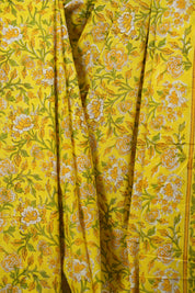 Yellow HBP Cotton Saree - SRYCS3717