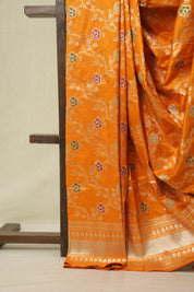 Orange Banarasi Silk Saree - SROBSS905