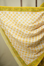 Yellow HBP Cotton Saree - SRYCS3717