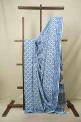 Blue HBP Cotton Saree - SRBCS3718