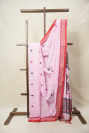 Pink Bengal Cotton Saree - SRPBCS108
