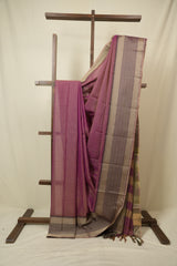 Dusty Pink Narayan Peth Cotton Saree - SRDPNPCS50