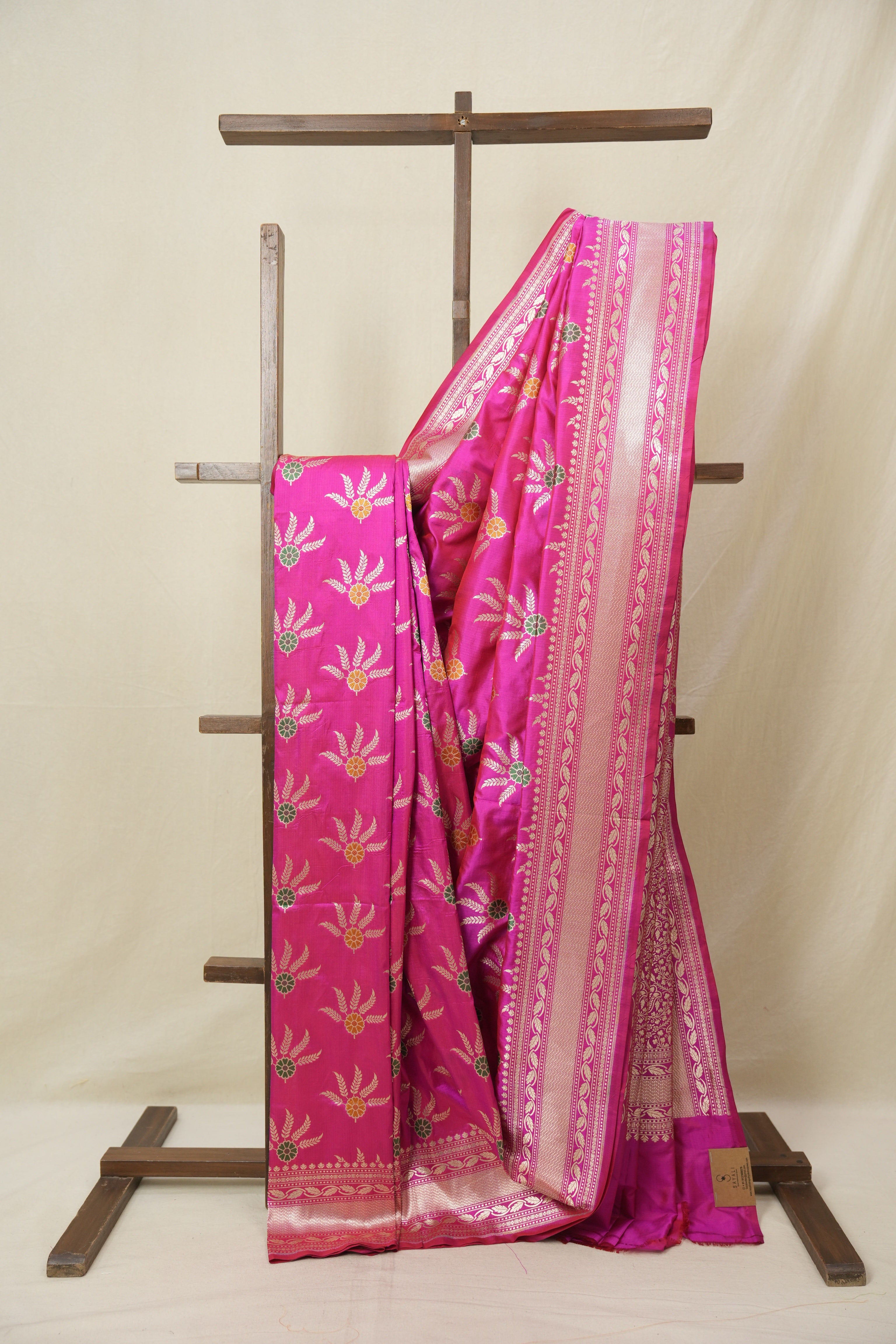 Rani Pink Banarasi Silk Saree - SRRPBSS907