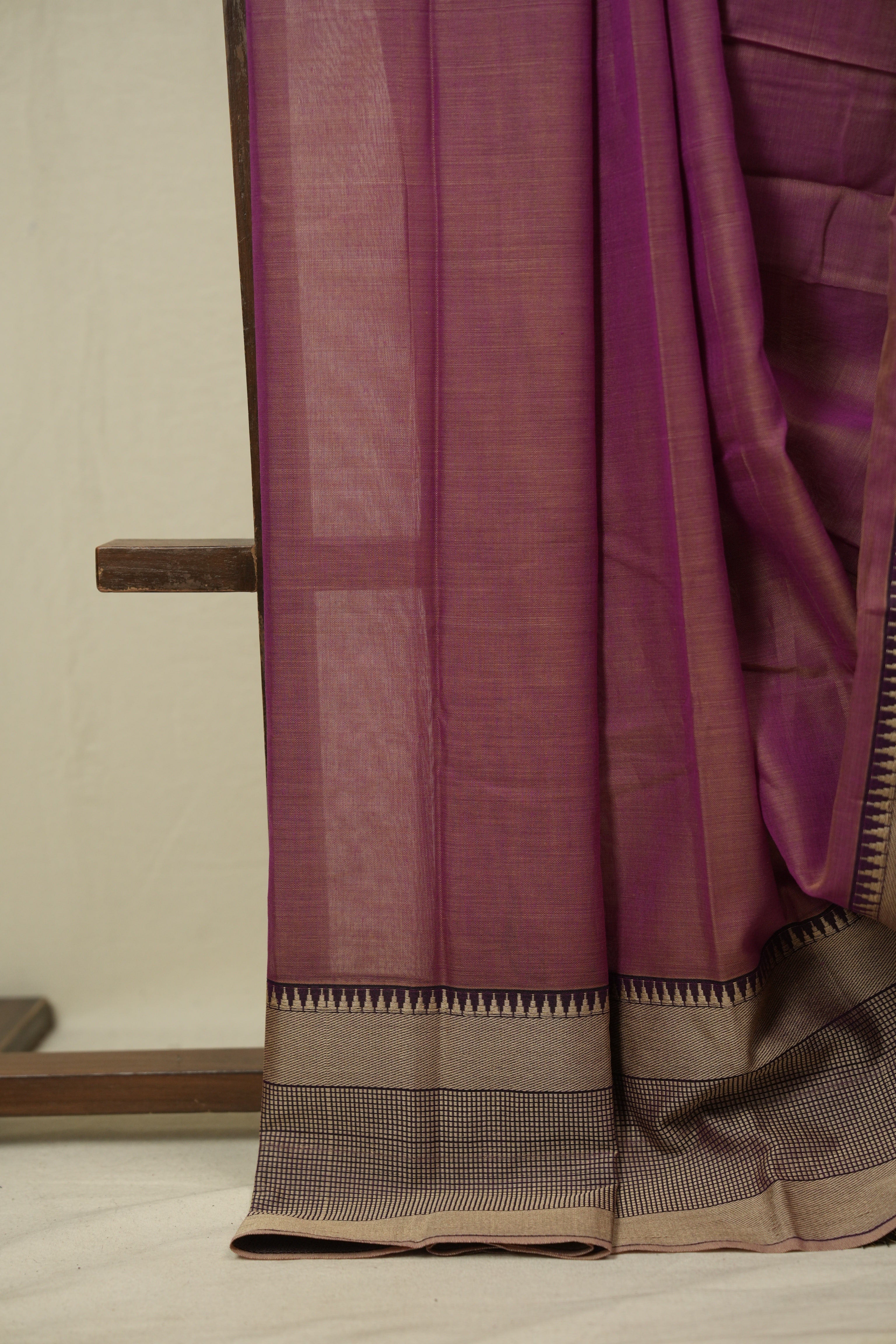 Dusty Pink Narayan Peth Cotton Saree - SRDPNPCS50