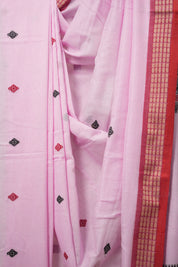 Pink Bengal Cotton Saree - SRPBCS108