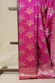 Rani Pink Banarasi Silk Saree - SRRPBSS907