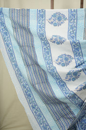 Blue HBP Cotton Saree - SRBCS3718