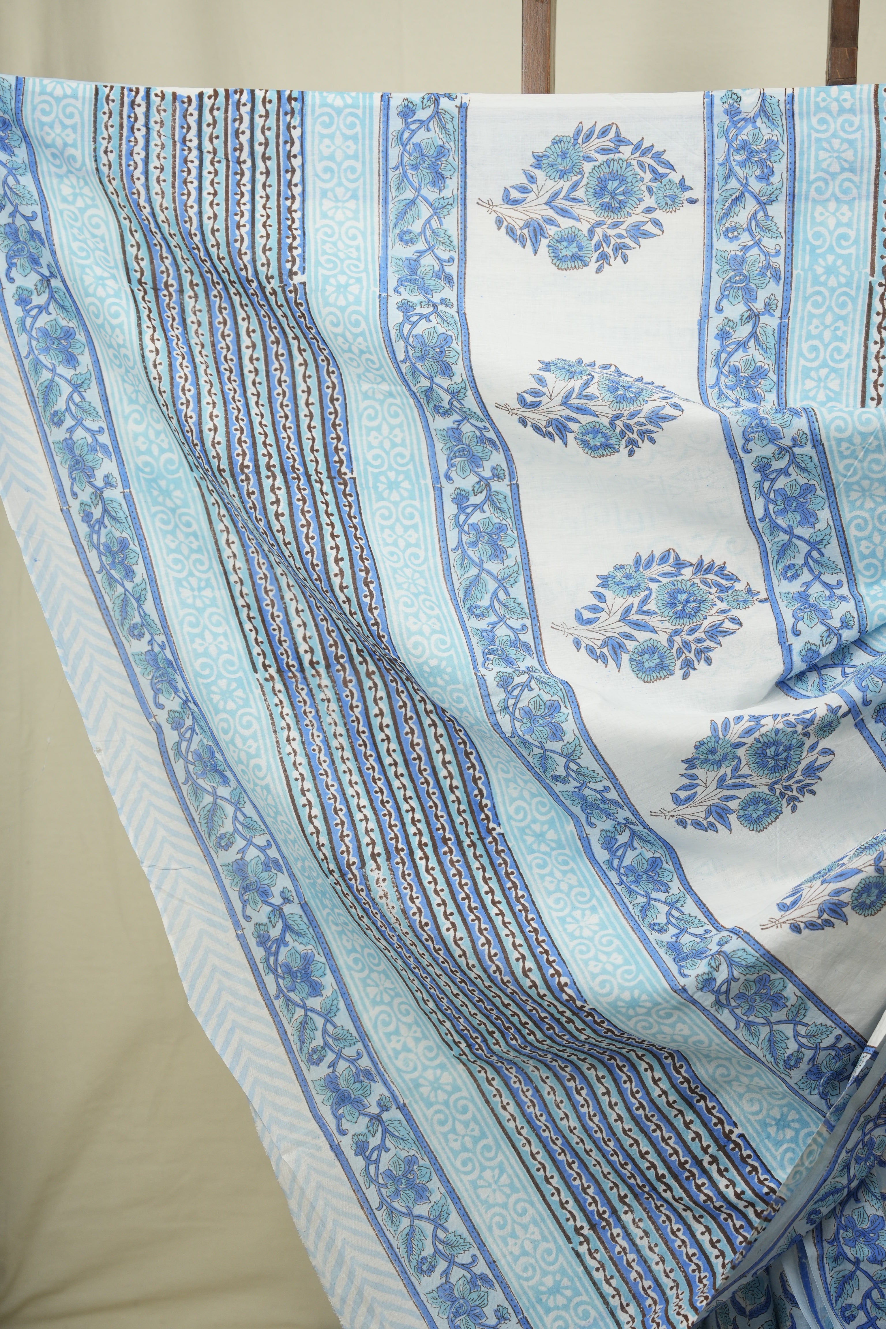 Blue HBP Cotton Saree - SRBCS3718