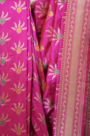 Rani Pink Banarasi Silk Saree - SRRPBSS907