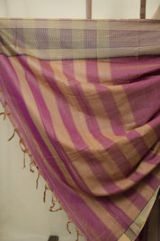 Dusty Pink Narayan Peth Cotton Saree - SRDPNPCS50