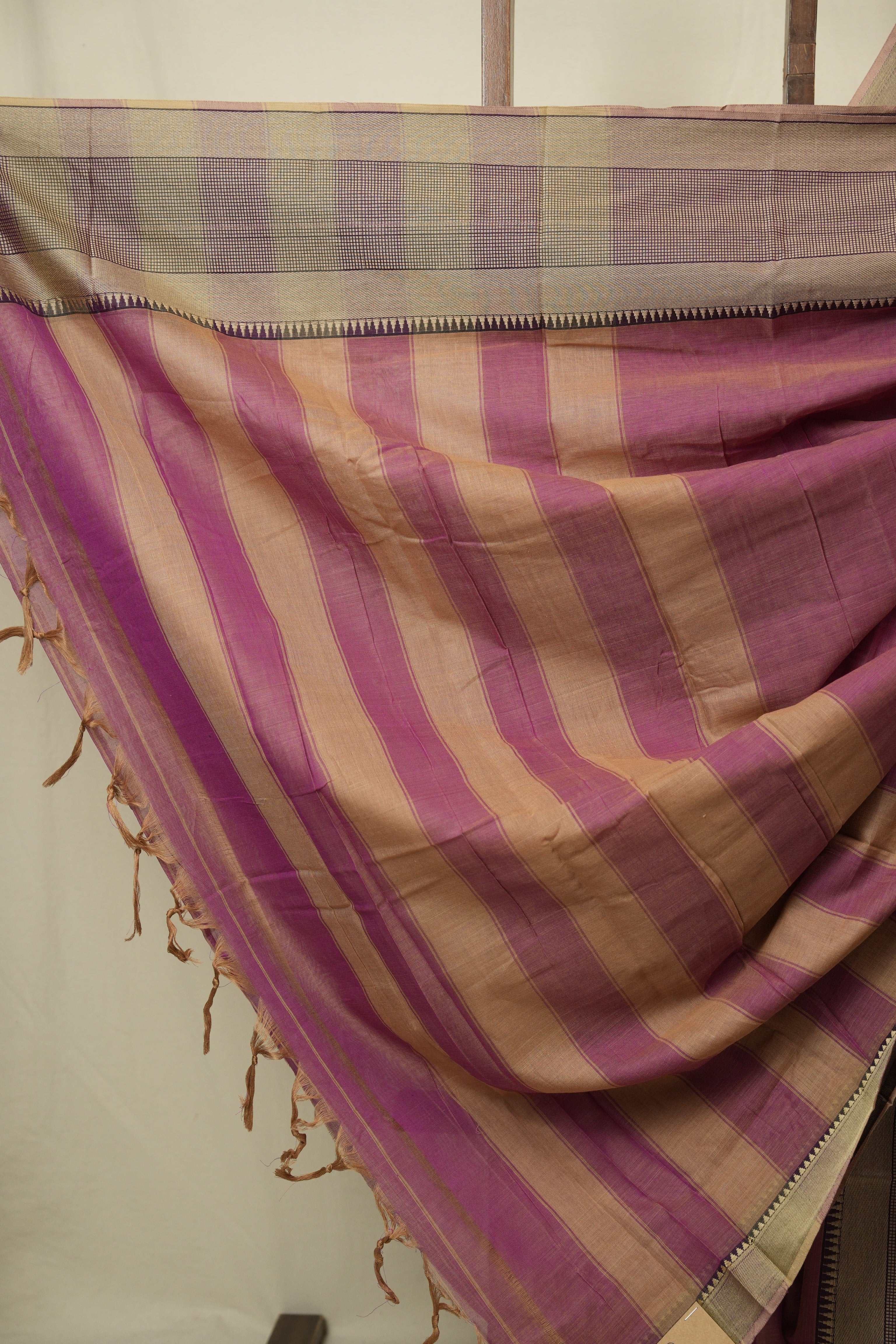 Dusty Pink Narayan Peth Cotton Saree - SRDPNPCS50