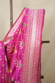 Rani Pink Banarasi Silk Saree - SRRPBSS907