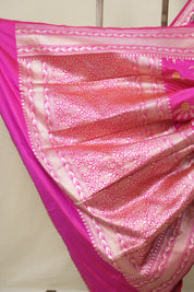 Rani Pink Banarasi Silk Saree - SRRPBSS907