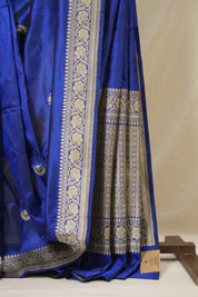 Royal Blue Banarasi Silk Saree - SRRBBSS912