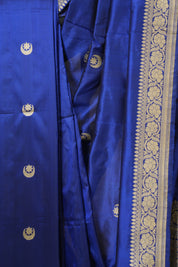 Royal Blue Banarasi Silk Saree - SRRBBSS912