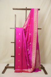Pink Banarasi Silk Saree - SRPBBSS913
