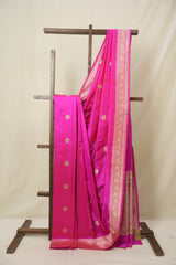 Pink Banarasi Silk Saree - SRPBBSS913