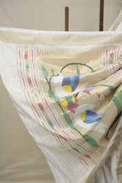 White Cotton Paithani Saree - SRWCPS693